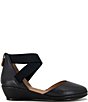 Gentle Souls Noa Leather Elastic Cross Strap Wedge Pumps - Image 2