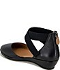 Gentle Souls Noa Leather Elastic Cross Strap Wedge Pumps - Image 4