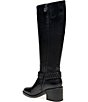 Gentle Souls Sarette Leather Braided Strap Block Heel Tall Boots - Image 4
