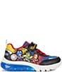 Color:Black/Royal Multi - Image 2 - GEOX Boys' Ciberdron Avengers Lighted Sneakers (Toddler)