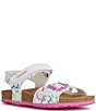 Color:White Multi - Image 1 - Girls' Adriel Disney Sandals (Youth)