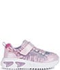 Color:Pink/Sky Blue - Image 2 - Girls' Assister Lighted Sneakers (Toddler)