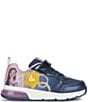 Color:Navy/Lavender - Image 2 - Girls' Space Club Disney Lighted Sneakers (Toddler)