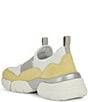 Color:White/Lt Yellow - Image 4 - Adacter W Suede and Mesh Slip On Sneakers