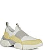 Color:White/Lt Yellow - Image 1 - Adacter W Suede and Mesh Slip On Sneakers