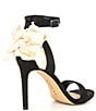 Color:Black/Sweet Cream - Image 2 - Ansley Satin Bow Back Dress Sandals
