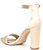 Color:Soft Sand - Image 3 - Joenah Satin Ankle Strap Block Heel Two Piece Dress Sandals