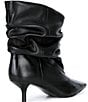 Gianni Bini Adelia Slouch Leather Pointed Toe Kitten Heel Booties - Image 2