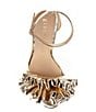 Color:Sand Gold - Image 5 - Aleece Ruffle Dress Sandals