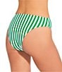 Gianni Bini Almalfi Stripe High Waist Cheeky Swim Bottom, Color:Bright Green - Image 2