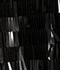 Color:Black - Image 4 - Amala Sequin Straight Neck Spaghetti Strap Coordinating Top