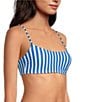 Gianni Bini Amalfi Stripe Bralette Swim Top, Color:French Blue - Image 3
