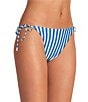 Gianni Bini Amalfi Stripe Tie Side Swim Bottom, Color:French Blue - Image 3