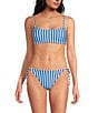 Gianni Bini Amalfi Stripe Tie Side Swim Bottom, Color:French Blue - Image 5