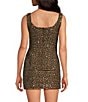 Gianni Bini Amara Sleeveless Button Front Square Neck Sequin Tweed Vest Top, Color:Brown Tweed - Image 2