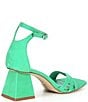 Color:Going Green - Image 2 - Amarae Nubuck Suede Block Heel Dress Sandals