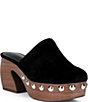 Gianni Bini Amari Studded Suede Platform Mules - Image 1