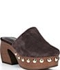 Gianni Bini Amari Studded Suede Square Toe Platform Mules - Image 1