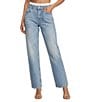 Gianni Bini Amelia Boxer Denim Jeans, Color:Light Wash - Image 1