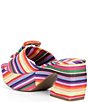 Gianni Bini Anders Two Mismatched Beaded Buckle Platform Slide Sandals - Image 3