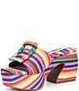 Gianni Bini Anders Two Mismatched Beaded Buckle Platform Slide Sandals - Image 4