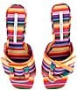 Gianni Bini Anders Two Mismatched Beaded Buckle Platform Slide Sandals - Image 1