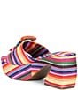 Gianni Bini Anders Two Mismatched Beaded Buckle Platform Slide Sandals - Image 4