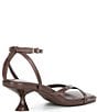 Color:Wardly Brown - Image 2 - Andi Leather Strappy Kitten Heel Sandals
