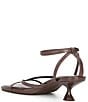 Color:Wardly Brown - Image 3 - Andi Leather Strappy Kitten Heel Sandals