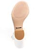 Color:White - Image 6 - Arleena Leather Block Heel Sandals