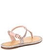 Color:Rose Gold - Image 2 - Avellia Jewel Embellished T-Strap Family Matching Thong Sandals