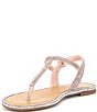 Color:Rose Gold - Image 4 - Avellia Jewel Embellished T-Strap Family Matching Thong Sandals