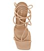 Color:Dark Sierra Tan - Image 5 - Bardi Leather Strappy Ankle Wrap Sandals