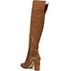 Color:Graham Cracker - Image 3 - Barrine Suede Over-the-Knee Block Heel Boots