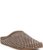 Gianni Bini Beal Suede Perforated Rhinestone Embellished Clogs - Image 1