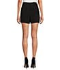 Color:Black - Image 2 - Bella High Rise Crepe Suiting Belted Coordinating Shorts