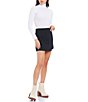 Color:Multi Plaid - Image 3 - Belle Plaid High Rise Faux Wrap Mini Skirt