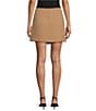 Gianni Bini Belle Stretch Suiting Coordinating Mini Faux Wrap Skirt, Color:Dark Tan - Image 2