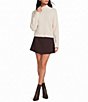 Gianni Bini Beri Crepe Coordinating Mini Skort - Image 3