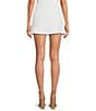 Gianni Bini Beri Crepe Coordinating Mini Skort, Color:White - Image 2