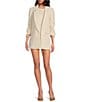 Gianni Bini Beri Crepe Coordinating Mini Skort, Color:Light Tan - Image 3