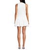 Gianni Bini Beth Crew Neck Sleeveless Bubble Hem Mini Dress, Color:White - Image 2