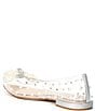 Color:Clear - Image 3 - BraxtenTwo Clear Pearl Bow Dress Flats