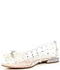Color:Clear - Image 4 - BraxtenTwo Clear Pearl Bow Dress Flats