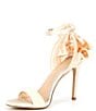 Color:Sweet Cream - Image 4 - Bridal Collection Ansley Satin Bow Back Dress Sandals