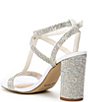 Color:White - Image 3 - Bridal Collection Brinslie Rhinestone Embellished T-Strap Dress Sandals