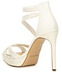 Color:White - Image 3 - Bridal Collection Corielle Glitter Ankle Strap Strappy Platform Sandals