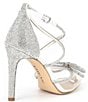 Color:White - Image 2 - Bridal Collection Ezlynn Rhinestone Embellished Bow Pointed Clear Toe Pumps