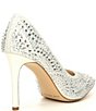 Color:Frosted White - Image 2 - Bridal Collection Mairah Jewel Embellished d'Orsay Stiletto Pumps