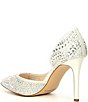 Color:Frosted White - Image 3 - Bridal Collection Mairah Jewel Embellished d'Orsay Stiletto Pumps